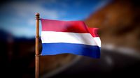 Flag of Netherlands - Wind Animated Loop