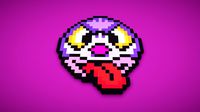 Emoji Mexican Purple Fighter (Luchador)
