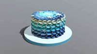 Frozen Buttercream Cake