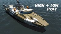 Combat boat BK16 3D Model