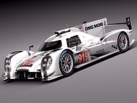 Porsche 919 Hybrid 2014 3D Model