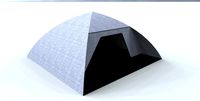 White camo tent 3D Model