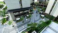 New Chinese style residential area landscape design su model
