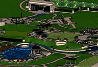 Landscape model design of well-known enterprises European style residences