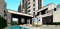 SU model design of modern and elegant residential buildings of well-known enterprises