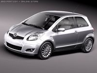 Toyota Yaris 3door 2010 3D Model