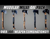 modular melee axe pack