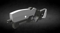 low poly sci-fi rifle