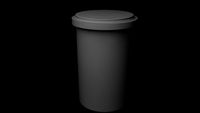 Download free Trash Can 3D Model