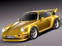 Porsche 911 964 turbo 1990 3D Model
