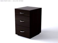 Triple Cabinet 3D Model