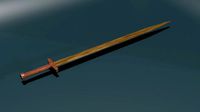 Game ready low poly sword