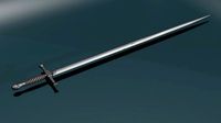 Game ready low poly sword
