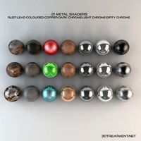 21 Metal Shaders 3D Model