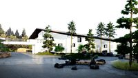Small courtyard landscape design su model