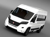 Fiat Ducato Panorama 2015 3D Model