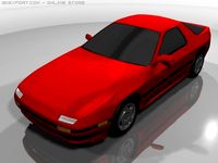 1986 Mazda RX 7 3D Model