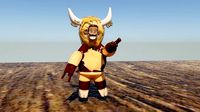 cartoon BUCK The Bull Rigged Animated Ready For Games