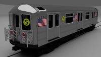 New York subway train 3D Model