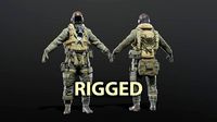 SOLDIER WWII USA Paratrooper Rigged