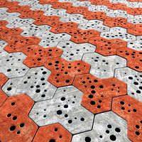 Paving stone Ngon hole n1
