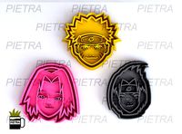 Naruto Molde cortante de galletas fondant impresion 3d Modelo | 3D