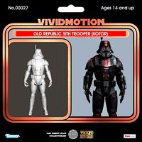 Old Republic Sith Trooper Star Wars action figure 100mm | 3D