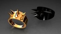 Knuckle duster Ring | 3D