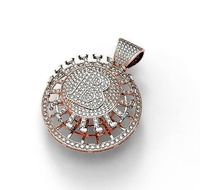 Bitcoin diamond pendant | 3D