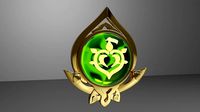 Sumeru Vision Set -- Genshin Impact -- Vision Frame and 7 Stone | 3D