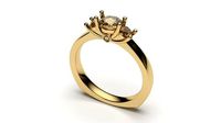solitaire with ring sizes 8 part S118 | 3D