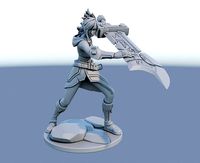 riven 3D Print Model from League of Legends | 3D