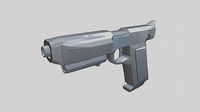 Sci-Fi Aviator-MQ12 Handgun | 3D