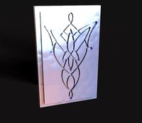 Collar de Arwen Estrella de la tarde logo 3D Evening star | 3D