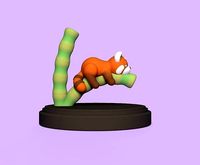 Red Panda Resting | 3D