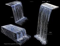 Waterfall fountains cascade Water Features