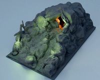 Troll Cave Tabletop Terrain 28 mm | 3D
