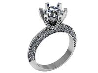Peg Head Diamond Ring 0152 | 3D