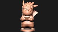 Pikachu Kakashi with base | 3D