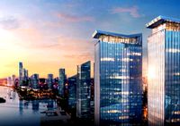 Riverside super high-rise modern luxury residence commercial complex