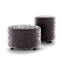 Velvet pouf Parma large and small