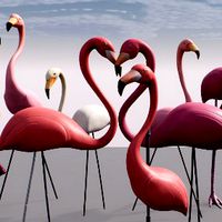Decorative Flamingos
