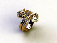 Snake diamond Ring