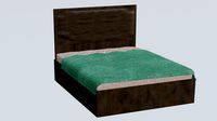 Wooden bed