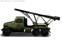 WW2 BM13 Missle truck 3D Model