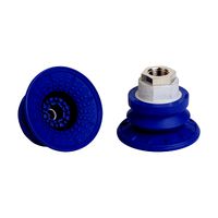 Bellows suction cup (round) for very dynamic handling of smooth and oily workpieces