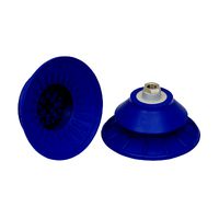 Bellows suction cup (round) for very dynamic handling of smooth and oily workpieces