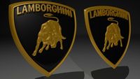 Lamborghini Emblem Badge 3D Model