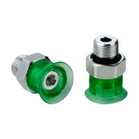 Flat suction cup (round) for dynamic handling of cardboard and rigid packaging