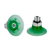 Flat suction cup (round) for dynamic handling of cardboard and rigid packaging